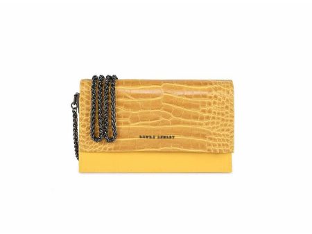 Women s Handbag Laura Ashley DUDLEY-CROCO-YELLOW Yellow 22 x 12 x 5 cm For Cheap