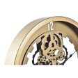 Wall Clock DKD Home Decor Golden Silver Crystal Iron 50 x 8 x 50 cm (3 Units) (2 Units) Sale