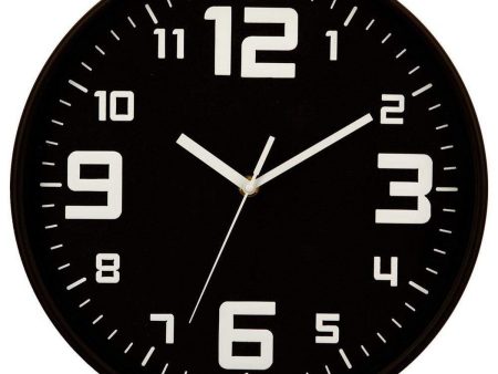 Wall Clock 5five Simply Smart Black polypropylene Ø 30 cm Supply