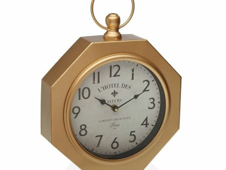 Wall Clock Versa GL Metal (28 x 8 x 40 cm) For Discount