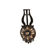 Wall Clock DKD Home Decor Black Golden Crystal Iron Pendulum 27 x 7,5 x 57,5 cm (2 Units) Online now