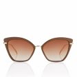 Sunglasses Catwalk Valeria Mazza Design Beige (60 mm) Sale