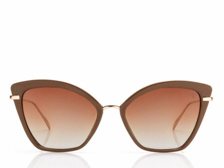 Sunglasses Catwalk Valeria Mazza Design Beige (60 mm) Sale