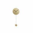 Wall Clock DKD Home Decor Golden Iron Plastic Pendulum 22 x 5,5 x 60 cm Hot on Sale