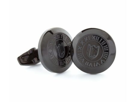 Cufflinks Lancaster GLA018A-BK 2 cm For Cheap