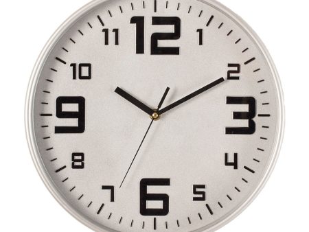 Table clock Atmosphera Silver polypropylene (Ø 30 cm) Supply