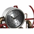 Table clock DKD Home Decor Red Copper Golden Iron Vintage Stopcock 47 x 16 x 26 cm (2 Units) Fashion