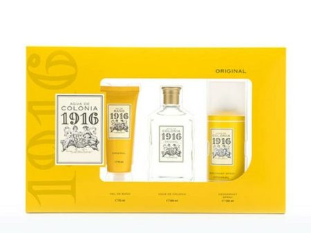 Unisex  Perfume Set Puig Agua de Colonia 1916 3 Pieces Online Hot Sale