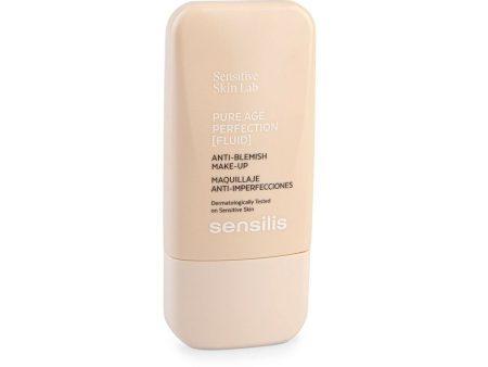 Crème Make-up Base Sensilis Pure Age Perfection 02-sand Anti-imperfections (30 ml) For Sale