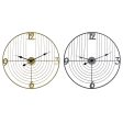 Wall Clock DKD Home Decor Black Golden Metal 60 x 3 x 60 cm Modern (2 Units) Sale