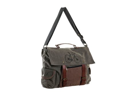 Shoulder Bag DKD Home Decor Bicycle 48 x 10 x 37 cm Grey Brown Discount