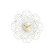 Wall Clock DKD Home Decor Flower Golden Metal (57 x 4 x 57 cm) Fashion