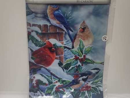 SONGBIRDS IN SNOW GARDEN FLAG-1077 Online Hot Sale