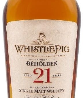 Whistlepig Single Malt Whiskey The Beholden Finished In Rye 21 Yr on Sale