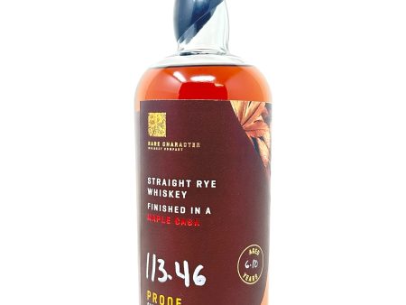 Rare Character MAP-R-255 Whiskey Kentucky Straight Rye Finished in Maple Cask 113.46 Proof Sale