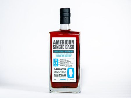 American Single Cask American Single Malt Whiskey from Blinking Owl Distillery Cask #0002 For Sale