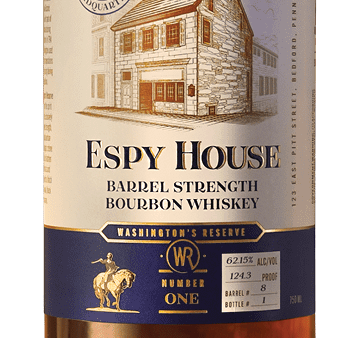 Espy House Washington s Reserve Barrel Strength Bourbon Whiskey Cheap