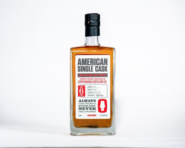 American Single Cask American Single Malt Whiskey from Copperworks Distilling Co. Cask #0001 Hot on Sale