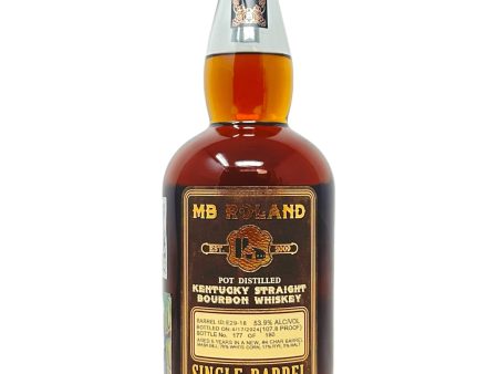 MB Roland Single Barrel Kentucky Straight Bourbon #E29-18 107.8 Proof - Selected by Fred Minnick For Sale